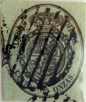 Stamps : Europe : Spain :  Scott#O7 4 onzas 1855