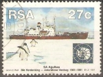 Stamps : Africa : South_Africa :  30th.  ANIVERSARIO  DEL  TRATADO  ANTÀRTICO.  SA  AGULHAS  Y  PINGüINOS