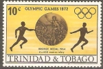 Stamps Trinidad y Tobago -  JUEGOS  OLÌMPICOS  1972.  CARRERA  DE  RELEVOS.