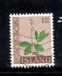 Stamps : Europe : Iceland :  Flor: Menyanthes trifoliata