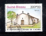 Stamps Guinea Bissau -  Iglesia, IV centenario de la ciudad de Cacheu