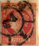 Stamps Spain -  12 cuartos 1860