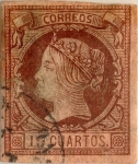 Stamps Europe - Spain -  19 cuartos 1860
