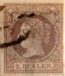 Stamps Spain -  2 reales 1860