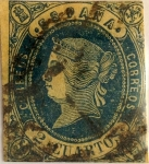 Stamps : Europe : Spain :  2 cuartos 1862