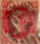 Stamps : Europe : Spain :  19 cuartos 1862