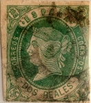 Stamps Spain -  2 reales 1862
