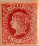 Stamps Europe - Spain -  4 cuartos 1864