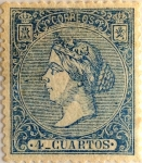 Stamps Europe - Spain -  4 cuartos 1866