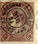 Stamps : Europe : Spain :  2 reales 1865