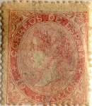 Stamps Spain -  19 cuartos 1867