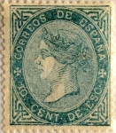 Sellos de Europa - Espa�a -  10 céntimos 1867