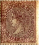 Stamps Spain -  50 milésimos 1868-69