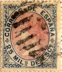 Stamps Spain -  25 milesimos