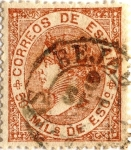 Stamps Spain -  50 milésimos 1867
