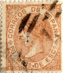 Stamps Spain -  50 milésimos 1867