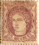 Sellos de Europa - Espa�a -  25 milésimos de escudo 1870