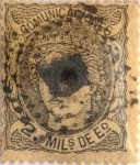 Sellos del Mundo : Europe : Spain : 2 milésimos de escudo 1870