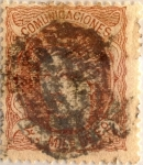 Stamps Spain -  4 milésimos de escudo 1870