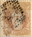 Stamps Spain -  12 cuartos 1870