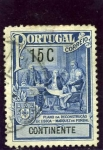 Stamps : Europe : Portugal :  En honor del Marques de Pombal. Plano de Reconstruccion de Lisboa