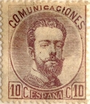 Sellos de Europa - Espa�a -  10 céntimos 1872-73