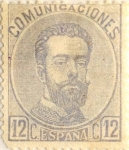 Stamps Spain -  12 céntimos 1872-73