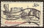 Sellos de Europa - Checoslovaquia -  Los entrenadores históricos en el Museo Postal. Landau, 1800.