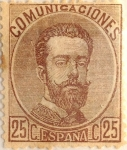 Sellos de Europa - Espa�a -  25 céntimos 1872-73