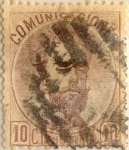Stamps Spain -  10 céntimos 1872-73