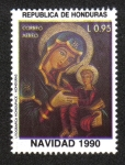 Stamps : America : Honduras :  Navidad 1990