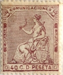 Stamps Europe - Spain -  40 céntimos 1873