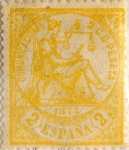 Stamps Spain -  2 céntimos 1874