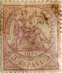 Stamps Spain -  10 céntimos 1874