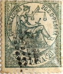 Stamps Spain -  20 céntimos 1874