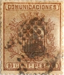 Sellos de Europa - Espa�a -  10 céntimos 1874