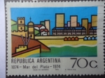 Stamps Argentina -  1874 - Mar de Plata -1974