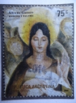 Stamps Argentina -  Alfredo Guttero - Madonna y la Paloma