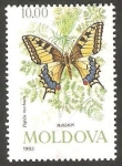 Sellos del Mundo : Europa : Moldavia : Mariposa