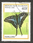 Stamps Benin -  Mariposa