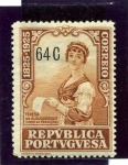 Stamps Portugal -  Centenario del Nacimiento de Camilo Castelo Branco. Teresa de Albuquerque