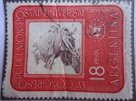 Stamps Argentina -  XV Congreso de la Unión Postal Universal