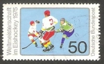 Sellos de Europa - Alemania -  684 - Mundial de hockey hielo
