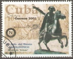 Stamps Cuba -  40th  ANIVERSARIO  DEL  MUSEO  NAPOLEÒNICO.  ESTATUA  ECUESTRE,  MAPA  DE  BATALLA  DE  EYLEAU.