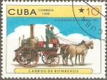 Sellos de America - Cuba -  CARROS  DE  BOMBEROS.  SHAND  MASON  &  Co.  LONDON  1901.