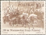 Stamps Poland -  150th  ANIVERSARIO  DEL  CUERPO  DE  BOMBEROS  DE  VARSOVIA