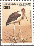 Sellos de Africa - Chad -  AVES.  LEPTOPTILUS  CRUMENIFERUS