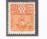 Stamps America - San Pierre & Miquelon -  Escudo de armas