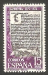 Stamps Spain -  2166 - V Centº de la Imprenta