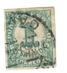 Stamps : Europe : Spain :  1 centimo